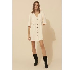 BA&SH Cath Ecru Button Down Dress Size US 8